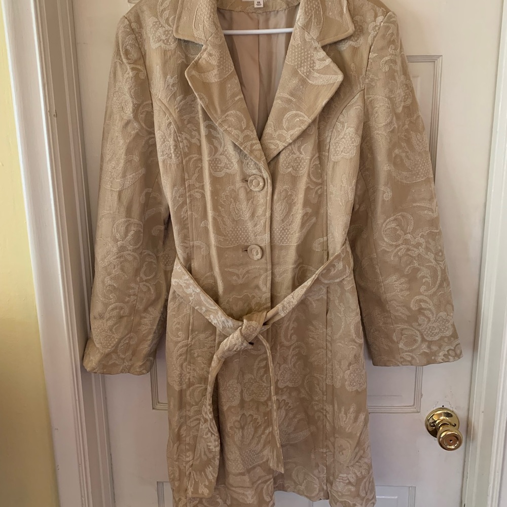 🟢 Beautiful jacquard print Merona Coat